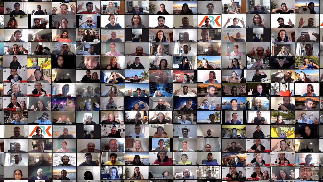 An International Agile Network online gathering